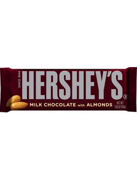 Milk Chocolate almond Bar 43 gr. Hershey's