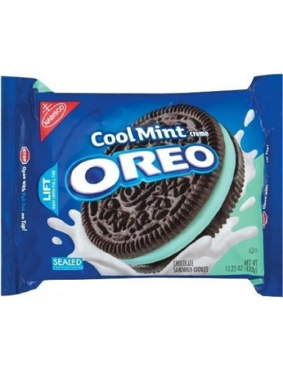 Nabisco Oreo Mint Creame Sandwich 425 gr Nabisco Oreo Mint Creame Sandwich 425 gr