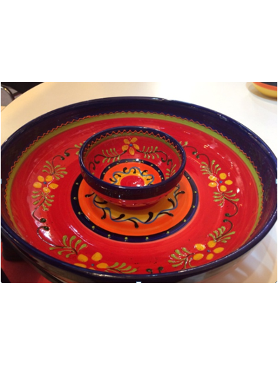 Tex Mex Chip And Dip Bowl Tex Mex Chip And Dip Bowl