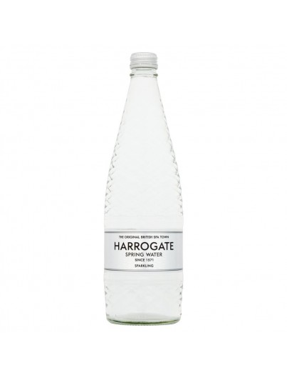 Harrogate Spring Water 750ml Glass Sparkling Flat Cap Harrogate Spring Water 750ml Glass Sparkling Flat Cap