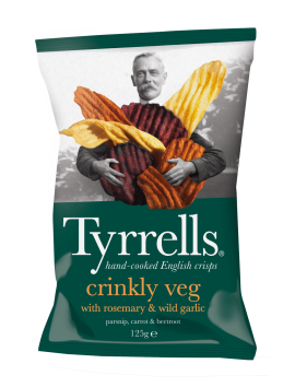 Tyrrells Crinkly Veg  125 g