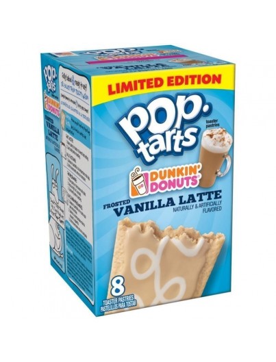 Kellog´s poptarts dunkin donuts vanilla late 399 g Kellog´s poptarts dunkin donuts vanilla late 399 g