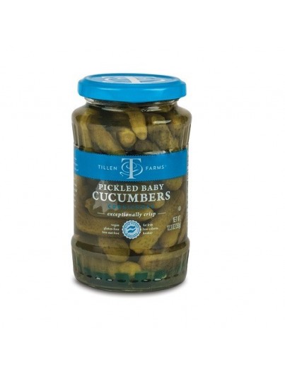 Tillen Farms Pickled baby cucumbers 350 g Tillen Farms Pickled baby cucumbers 350 g