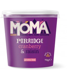 MOMA porridge GF cranberry & raisin 70 gr