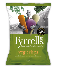 Vegetable chips 125 gr. Tyrrell's