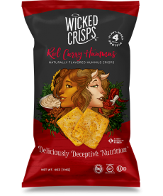 Red Curry Hummus Crisps 114 gr. Wicked Crisps