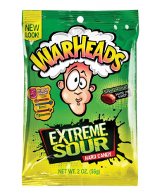 Hard Candy Peg Bag Extreme Sour 56.7 gr. Warheads