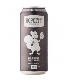 Barking Squirel Amber Lager 5% 473 ml can. Hopscity