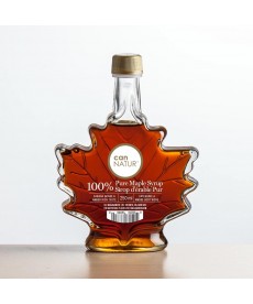 100% Pure Maple Syrup Leaf Glass 250 ml. Can Natur