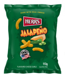 Jalapeño Cheese Curls 113 gr. Herr's