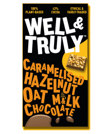 Oat Milk & Chocolate Caramelised Hazelnut 90 gr. Well & Trully