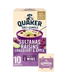 Oat So Simple Sultana Raisin Cran 10x38.5. Quaker