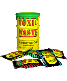 Yellow Hazardously Sour Candy 42 gr. Toxic Waste