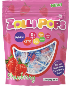 Strawberry Zero Sugar 88 gr. Zolli Pops