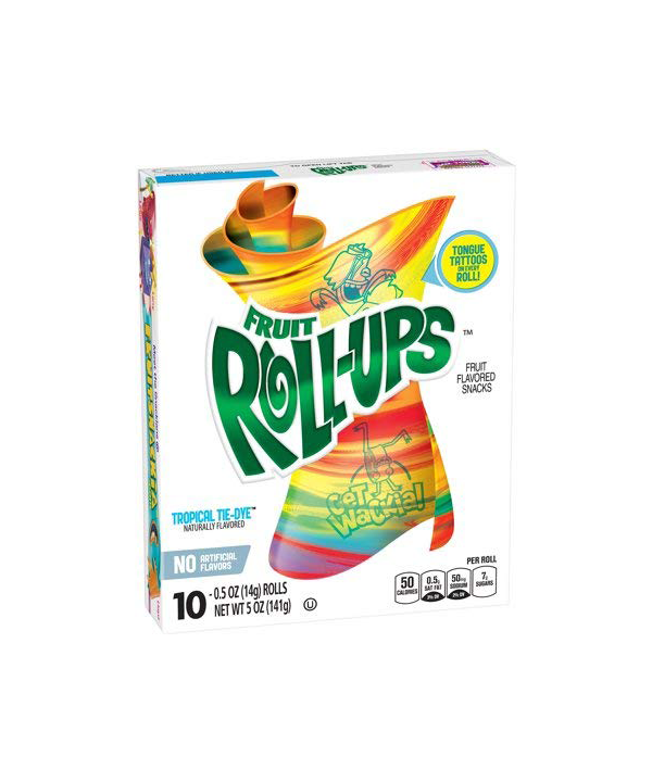 Tropical TieDye 141 gr. Fruit by the Foot Rollup (10 rolls)