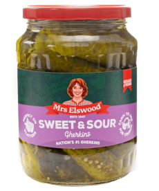 Pickle Sweet Sour Gherkins 670 gr. Mrs Elswood