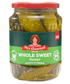 Pickle Whole Sweet  Gherkins 670 gr. Mrs Elswood