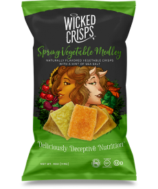 Vegetable Medely Crisps with Sea Salt 114 gr. Wicked Crisps