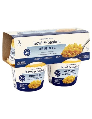 Bowl & Basket Original Macaroni & Cheese bowl Pack (232 gr total)