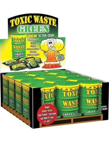 Green Sour candy 42 gr. Toxic Waste