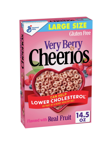 Very Berry Cheerios Real Fruit 411 gr. General Mills