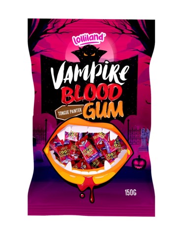 Bloody Chewing gums with Tongue Painter 150 gr. Halloween