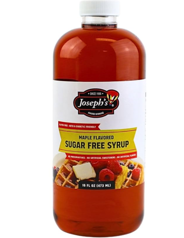 Syrup Sugar Free all Natural Maple 473 ml. Joseph's Sirope