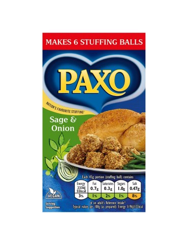 Paxo Sage & Onion Stuffing 85gr.