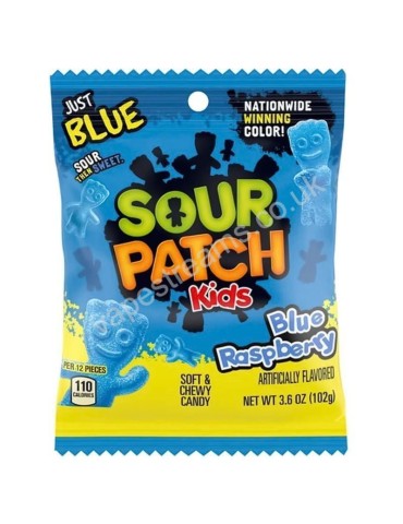 Sour Patch Kids Blue Raspberry Peg Bag 3.6oz 102 g