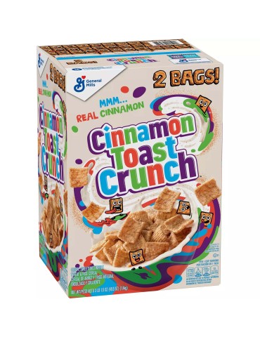 Cinnamon Toast Crunch 2 Bags Cereals 1,4 kg. General Mills