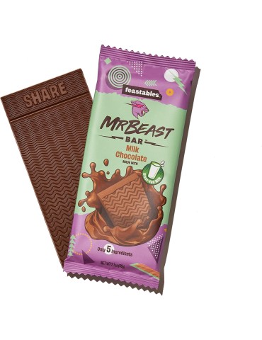 Milk Chocolate Choc Bar 60 gr. Mr Beast Feastables