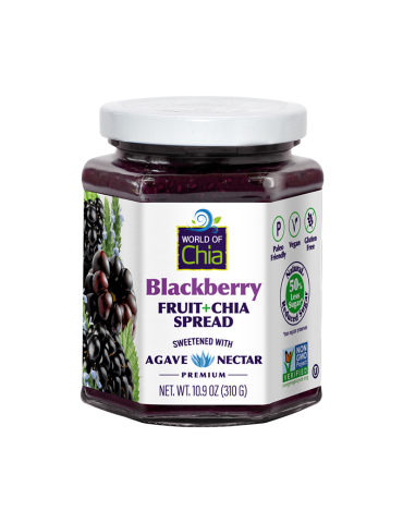 Blackberry Fruit Chia Spread 310 gr. World of Chia