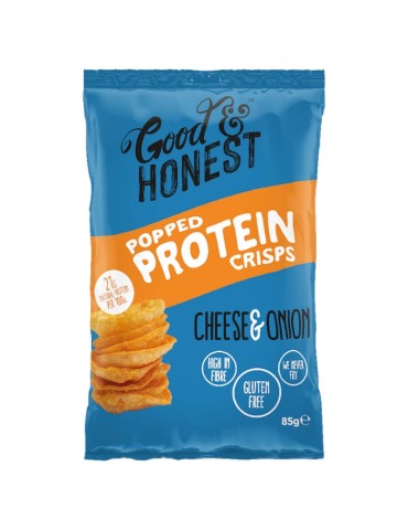 Popped Protein Crisps Cheese & Onion 85 gr. Good & Honest