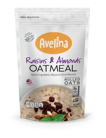 Instant Oats with Raisins & Almonds 350 gr. Avelina