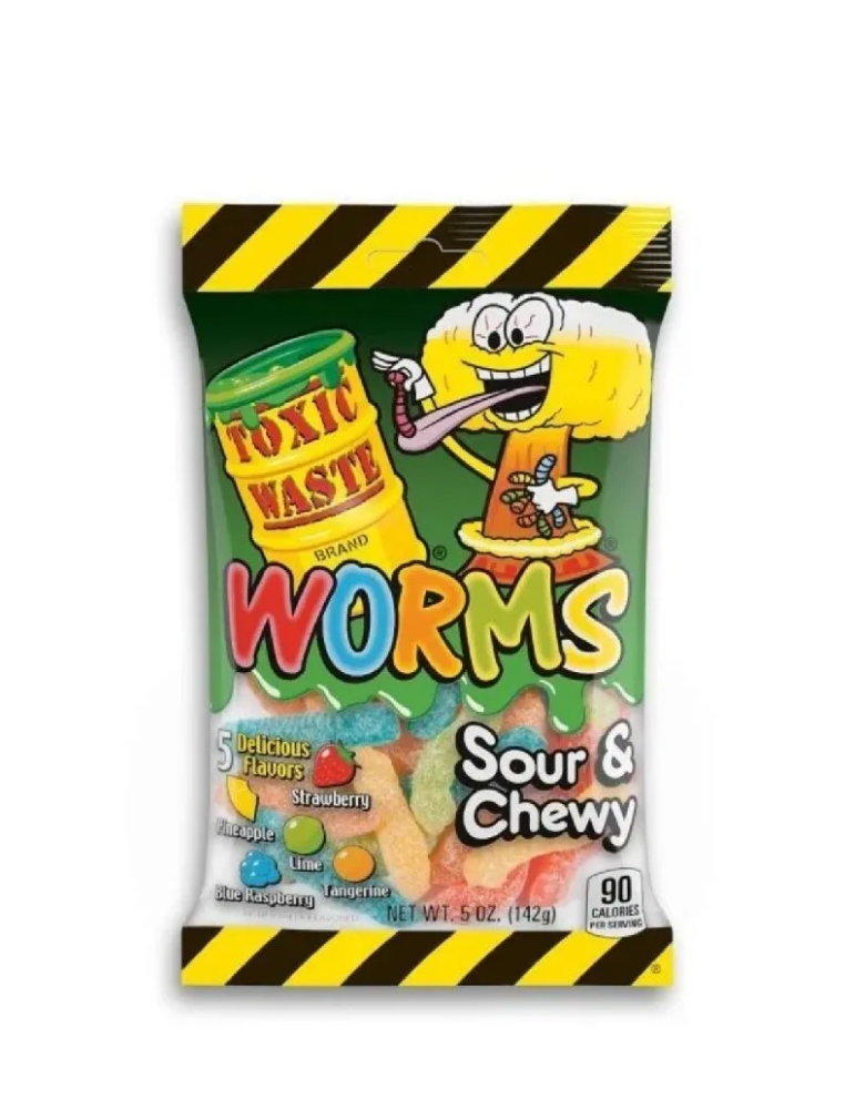 Sour & Chewy Worms 142 gr. Toxic Waste