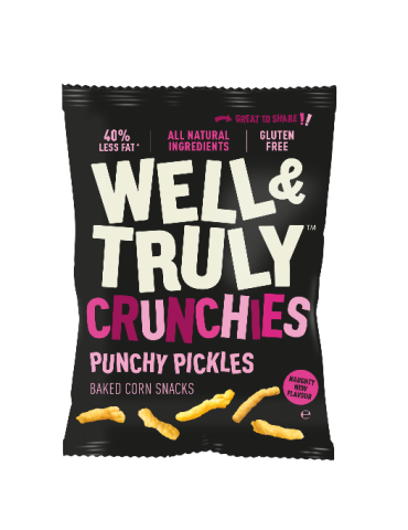 Crunchies Pickles Baked Corn Snacks 30 gr. Well & Trully
