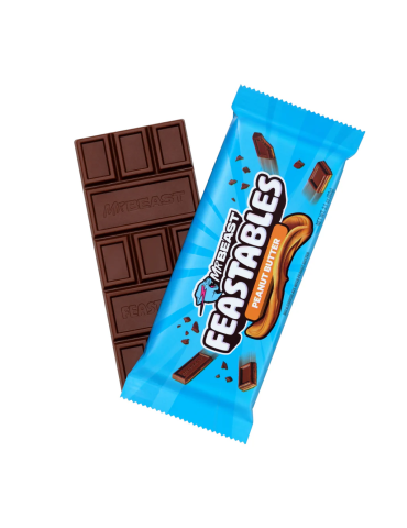 Peanut Butter Chocolate Bar 60 g. Mr Beast Feastables