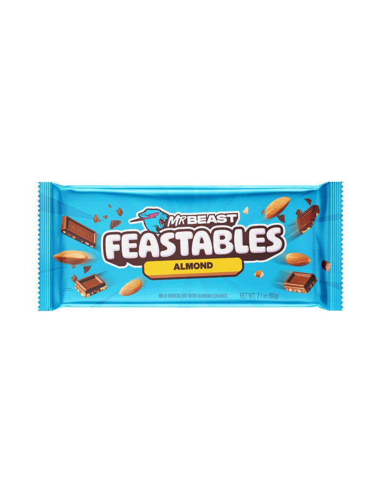 Almond Chocolate Bar 60 gr. Mr Beast Feastables