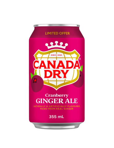 Canberry Ginger 355 ml. Canada Dry