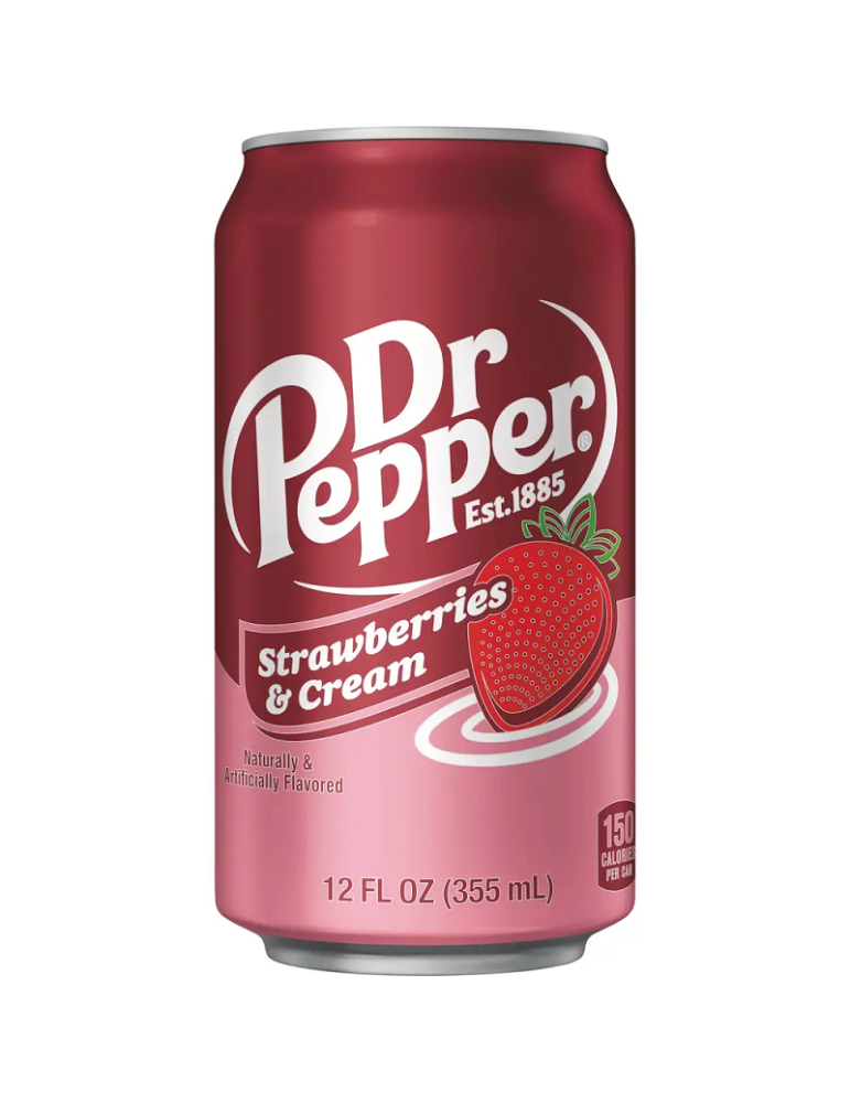 Strawberry & Cream 355 ml. Dr Pepper