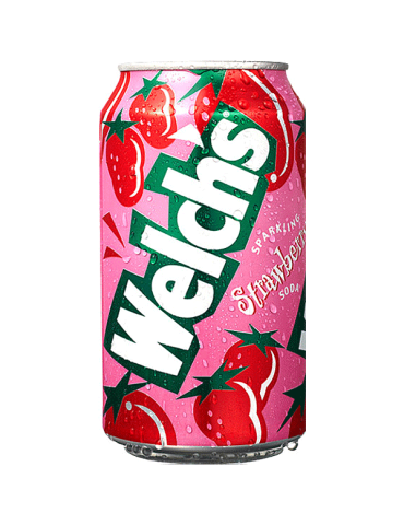Strawberry Soda 355 ml. Welch