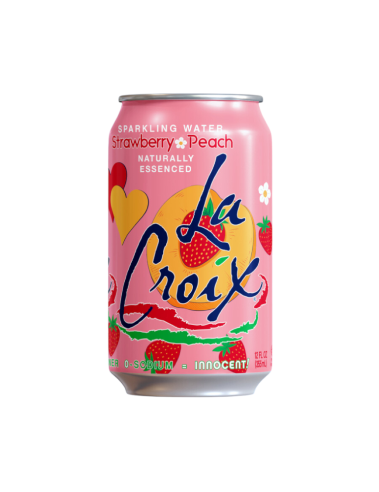 Strawberry Peach Naturally Essenced 355 ml. La Croix Sparkling Water