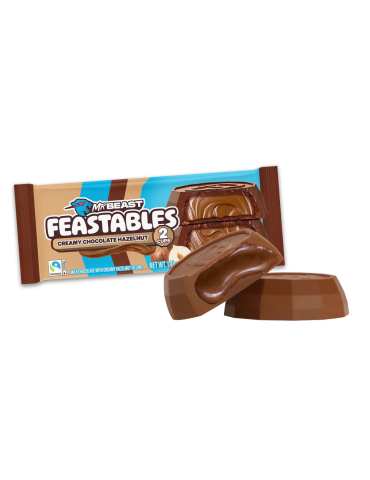 Creamy Chocolate & Hazelnut Cup 40 g. Mr Beast Feastables