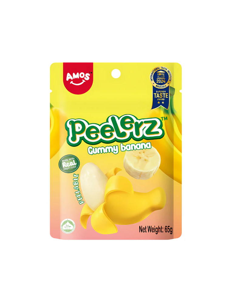 Gummy Banana 65g. Peelerz