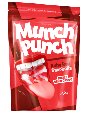 Ruby Red Starballs 50 g. Munch Punch