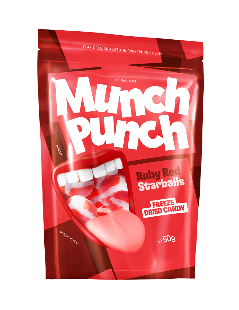 Ruby Red Starballs 50 g. Munch Punch