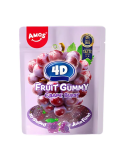 Gummy Grape 4D Juicy Burst 65 g.  Amos