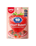 Gummy Strawberry 4D Juicy Burst 65 g. Amos