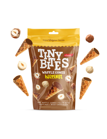 Hazelnut Waffle Cones 80 g. Tiny Bites