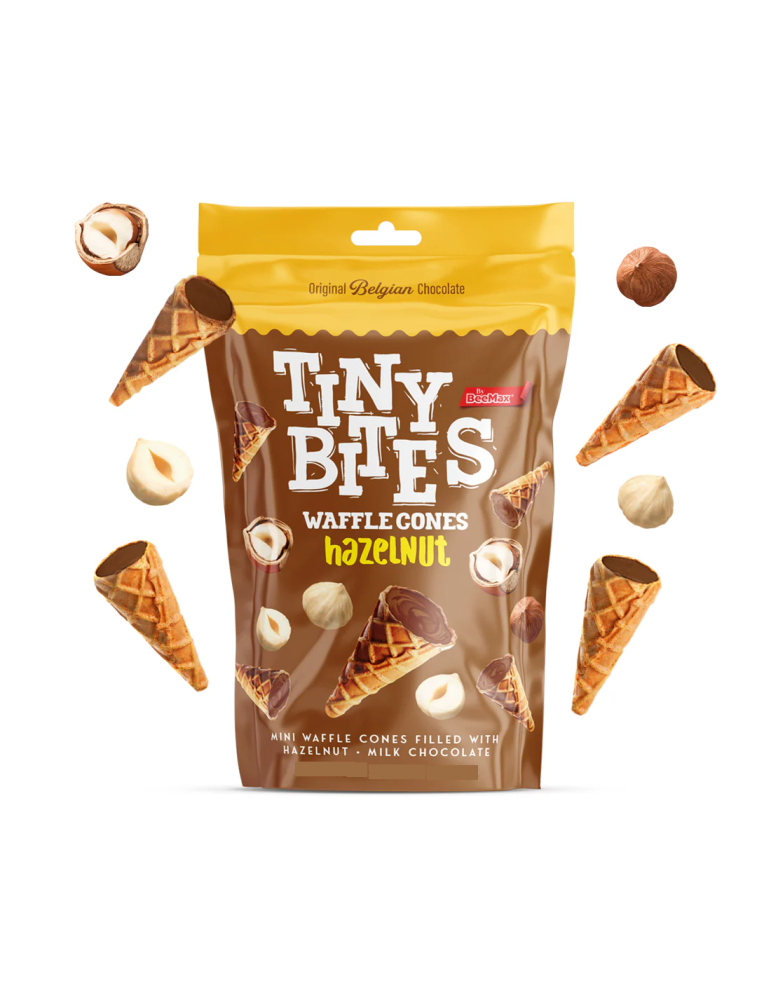 Hazelnut Waffle Cones 80 g. Tiny Bites